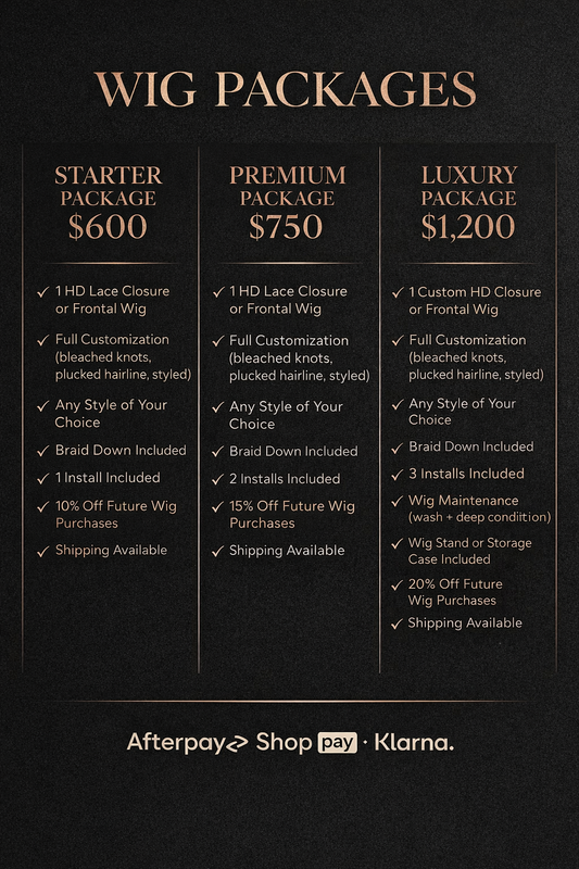 Wig Packages (HD Lace Included)